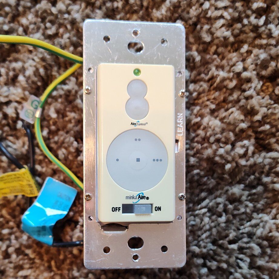 Aire-Control 3-Speed Dimmer Fan Control with Wallplate Switch White