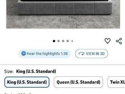 EGO Mattress King Size 14" Memory Foam Medium Firm CertiPUR-US