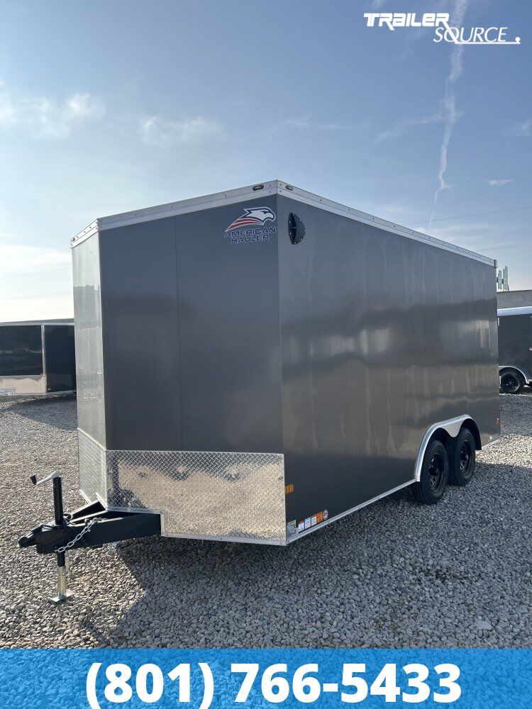 8.5x16 American Hauler Night Hawk Enclosed Cargo Trailer - 7'6" Interior - 7K GVWR Dovetail