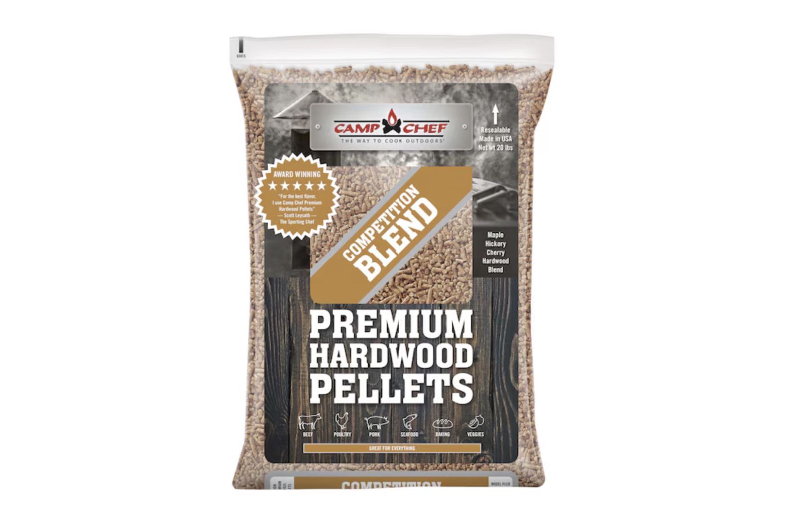 Camp Chef Pellet, Competition Blend Hardwood, 20 lb, $15/Bag