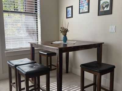 5-Piece Counter Height Dining Set with 4 Stools