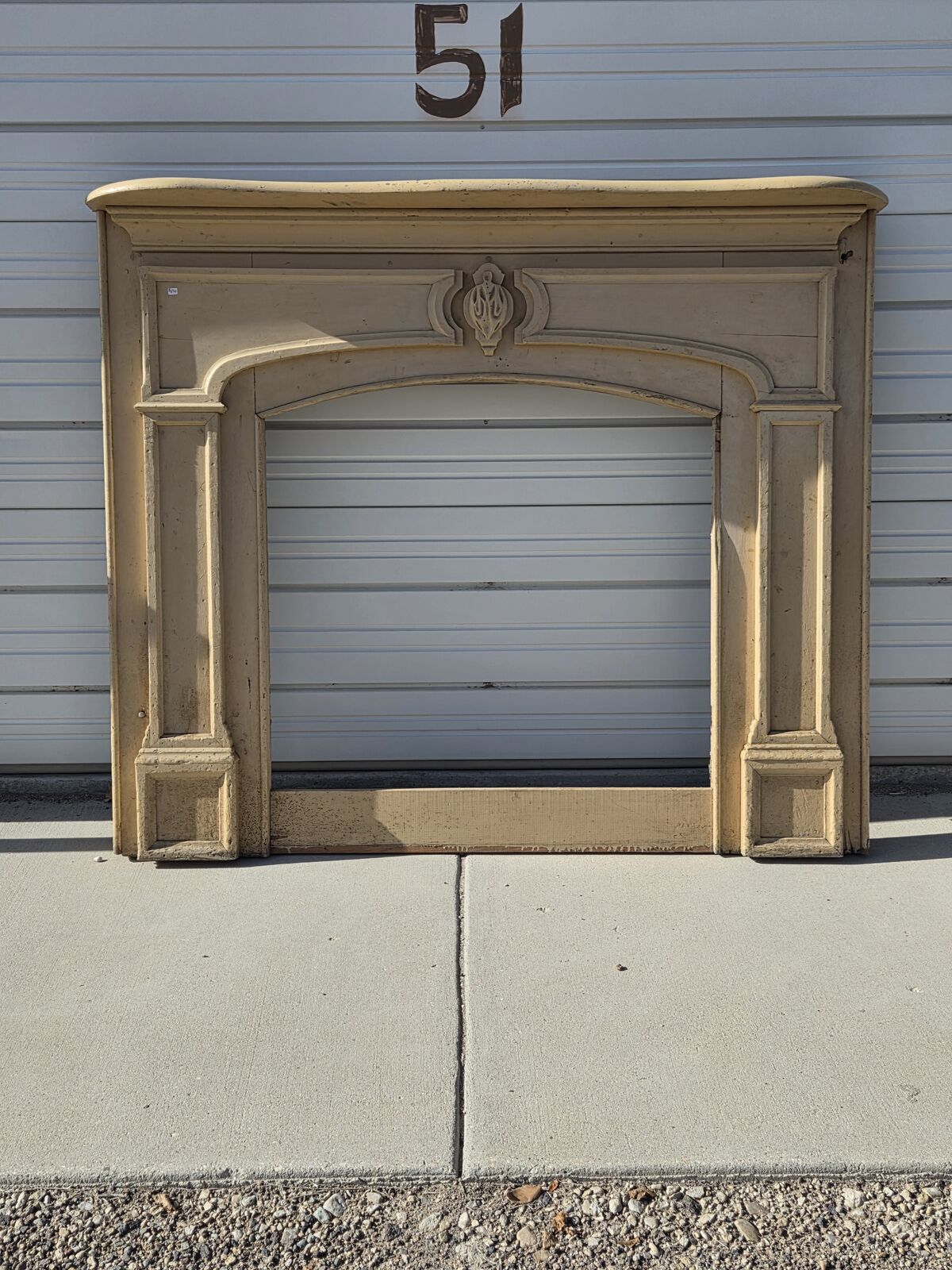 Beautiful and unique Vintage Fireplace Mantel and Surround