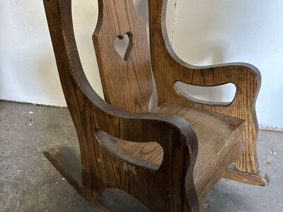 Child Size Wooden Rocking Chair