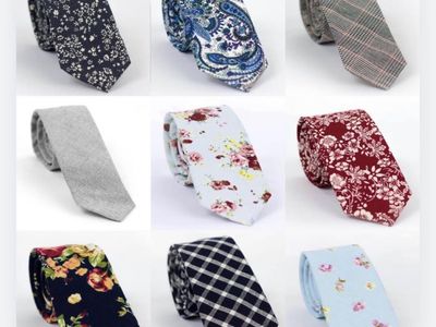 Brand new floral skinny ties