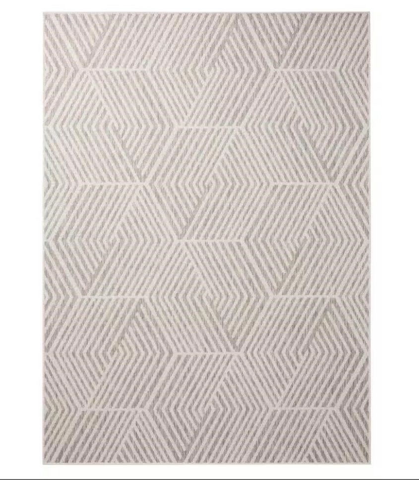NEW Nicole Miller New York Patio Country Ombre Geo Rug
