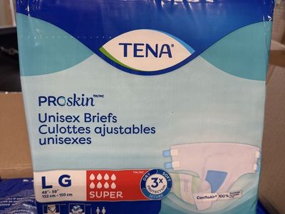 PROSKin™ Unisex Adult Briefs (LG) – 4 Packs of 14 – $25