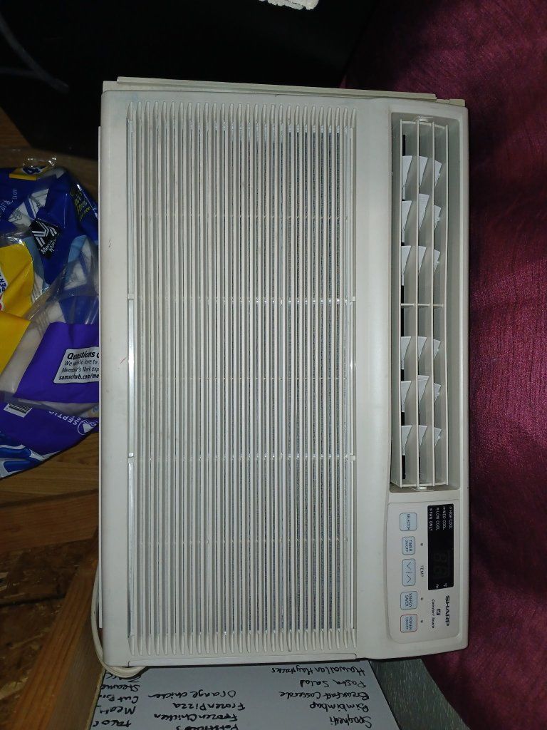 Sharp Window Air Conditioner - Compact White Unit