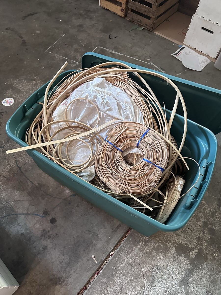 Bulk Lot of Rattan Reeds & Cane for Weaving, Basketry, & Furniture Repair - Craft Supplies