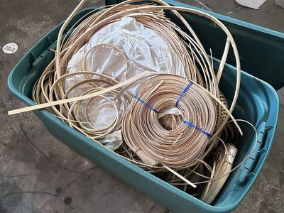 Bulk Lot of Rattan Reeds & Cane for Weaving, Basketry, & Furniture Repair - Craft Supplies