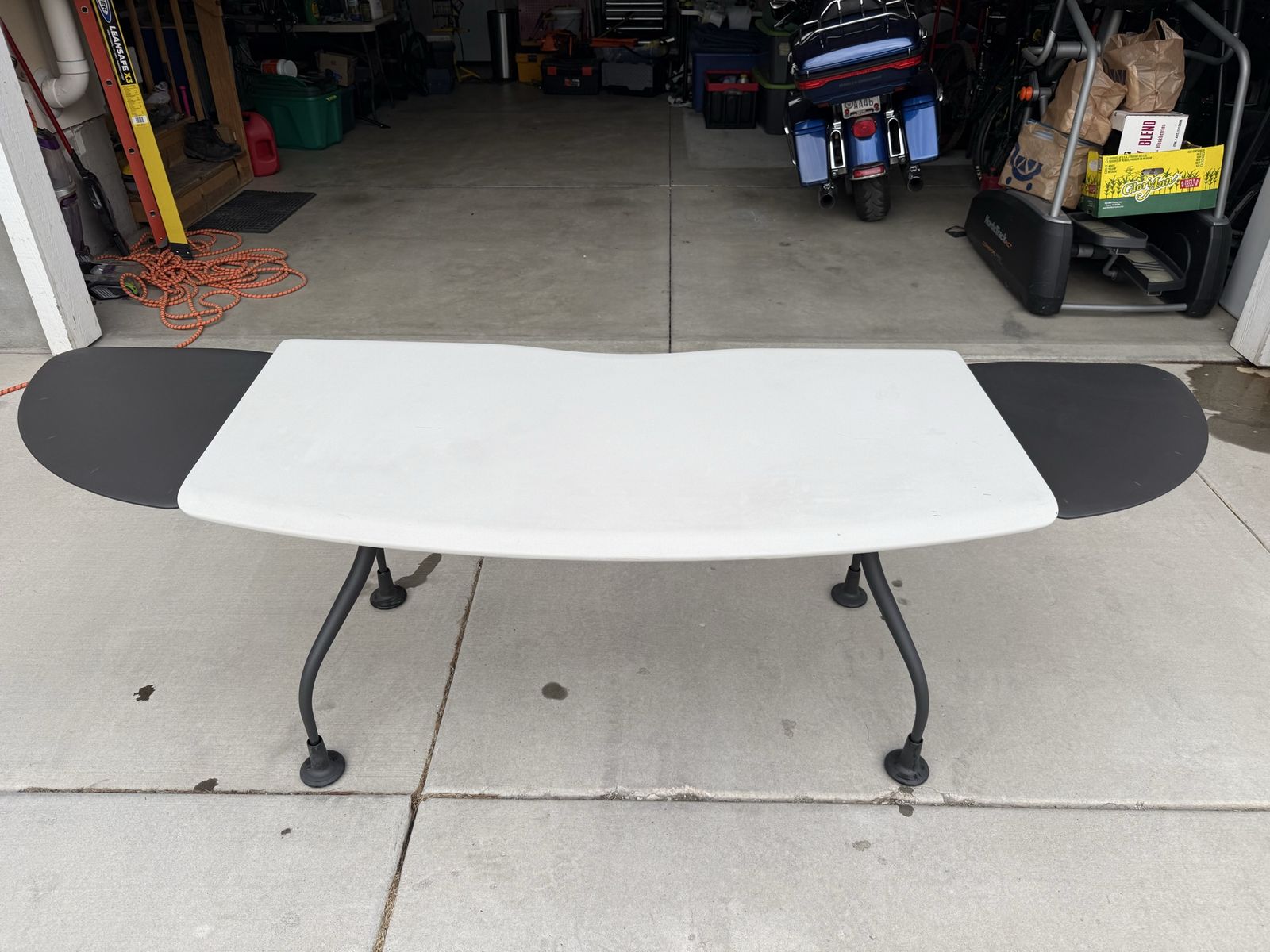 Herman Miller Adjustable Ergonomic Desk with Swivel Extensions