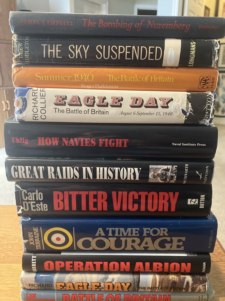 10 Hardbound Military Battle Books