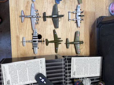 Vintage Die Cast model military airplanes