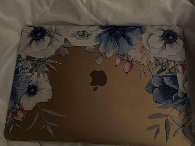 Apple MacBook Air 13" Rose Gold Laptop with Floral Hard Case