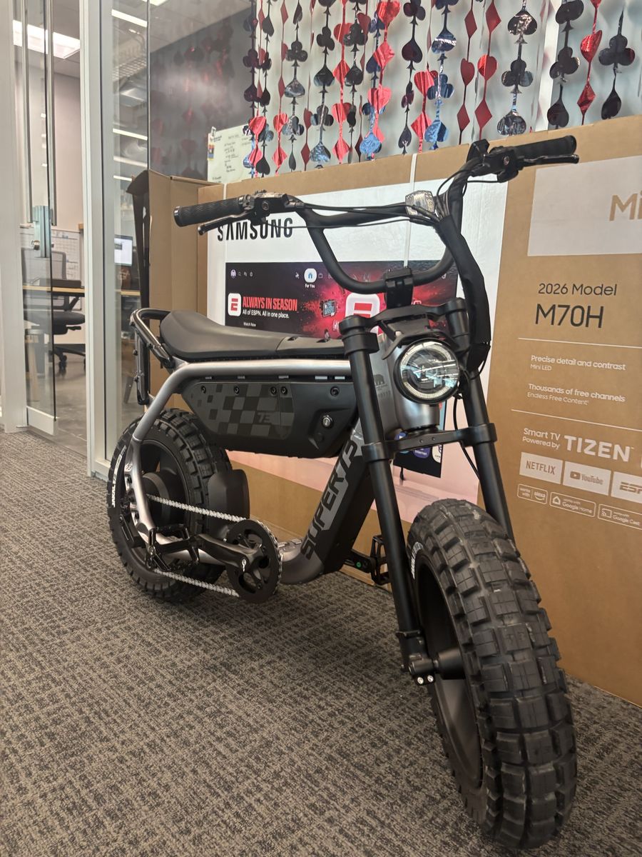 SUPER73 Electric Fat Tire Bike - Silver & Black