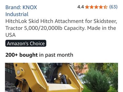 Skidsteer Bucket Hitch