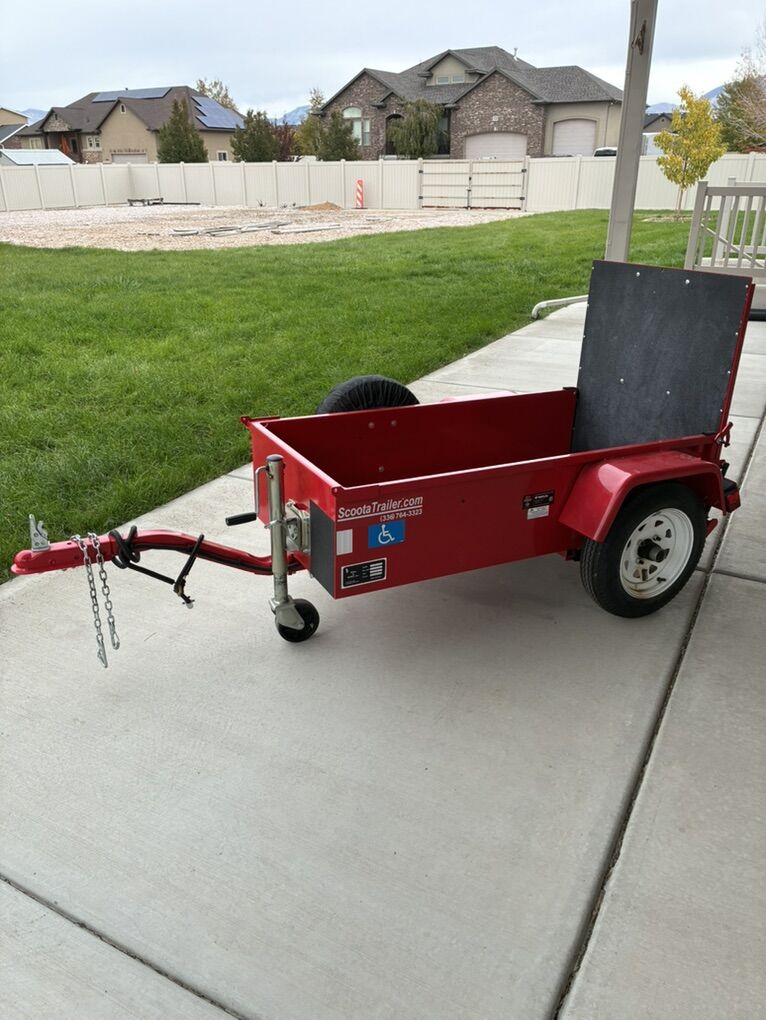 Scoota-trailer And Pride Victory 10 Scooter