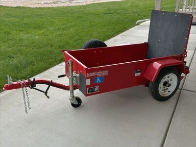 Scoota-trailer And Pride Victory 10 Scooter