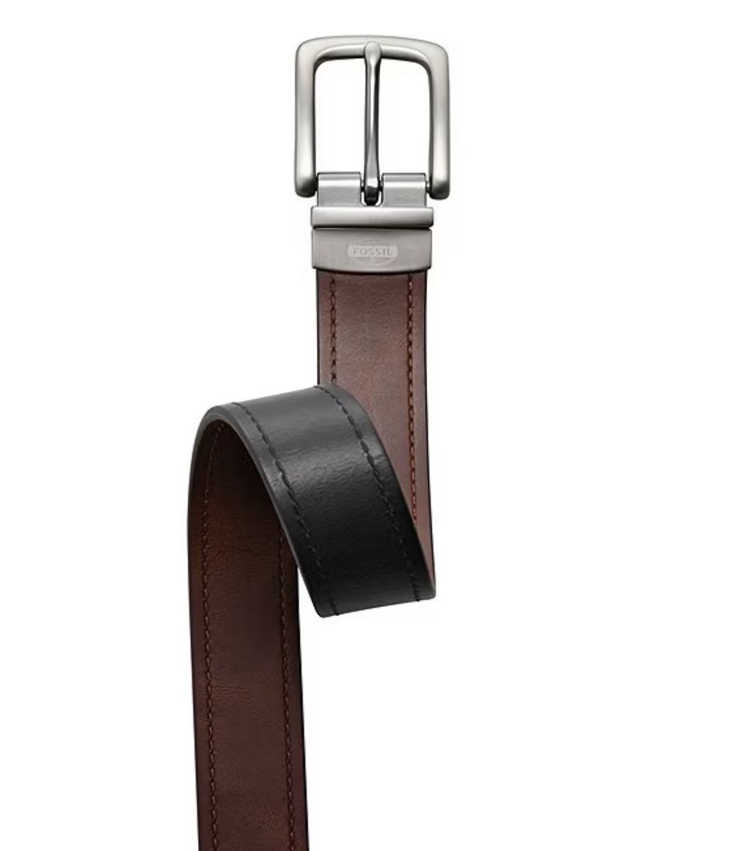 Fossil Parker Reversible Leather Belt New w Tags
