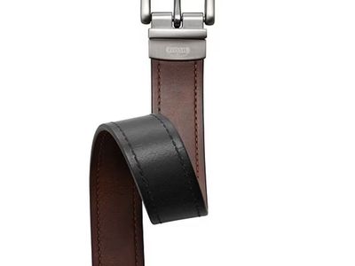 Fossil Parker Reversible Leather Belt New w Tags