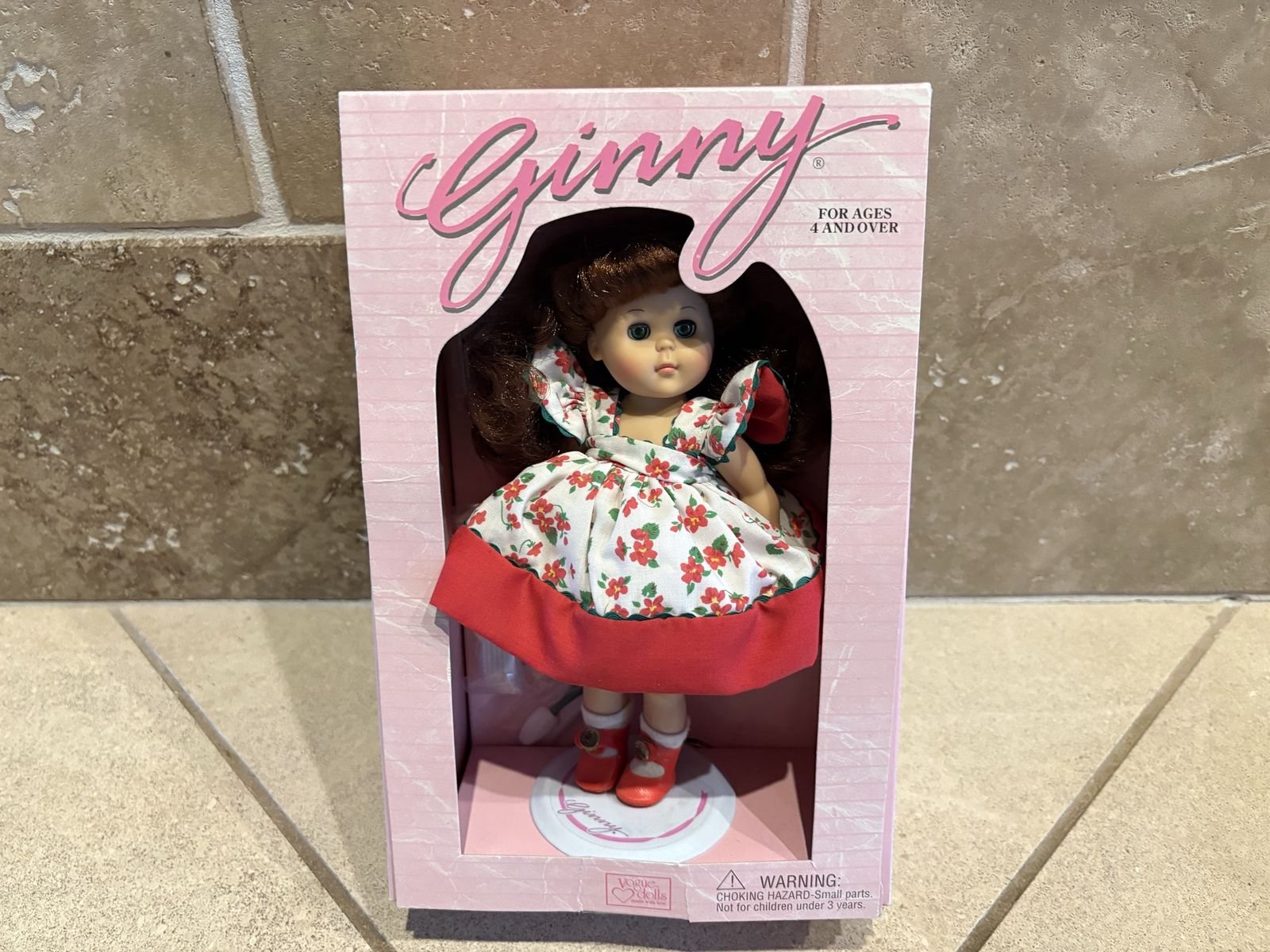 NIB Vogue Ginny Doll 1995 Red Dress