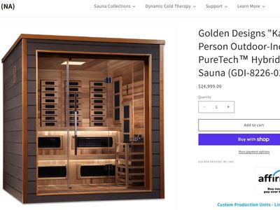 Golden Designs Karlstad 6-Person Hybrid Sauna (GDI-8226-01)