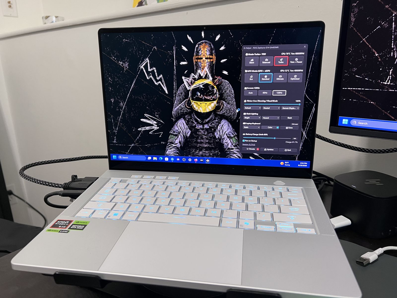 ASUS - ROG Zephyrus G14 14" 3K OLED 120Hz Gaming Laptop - Copilot+ PC - Ryzen AI 9 HX 370 - 32GB RAM - NVIDIA RTX 5070 Ti 