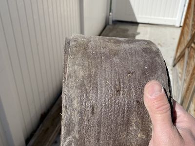 20’ +\- of brown plastic Landscape curbing