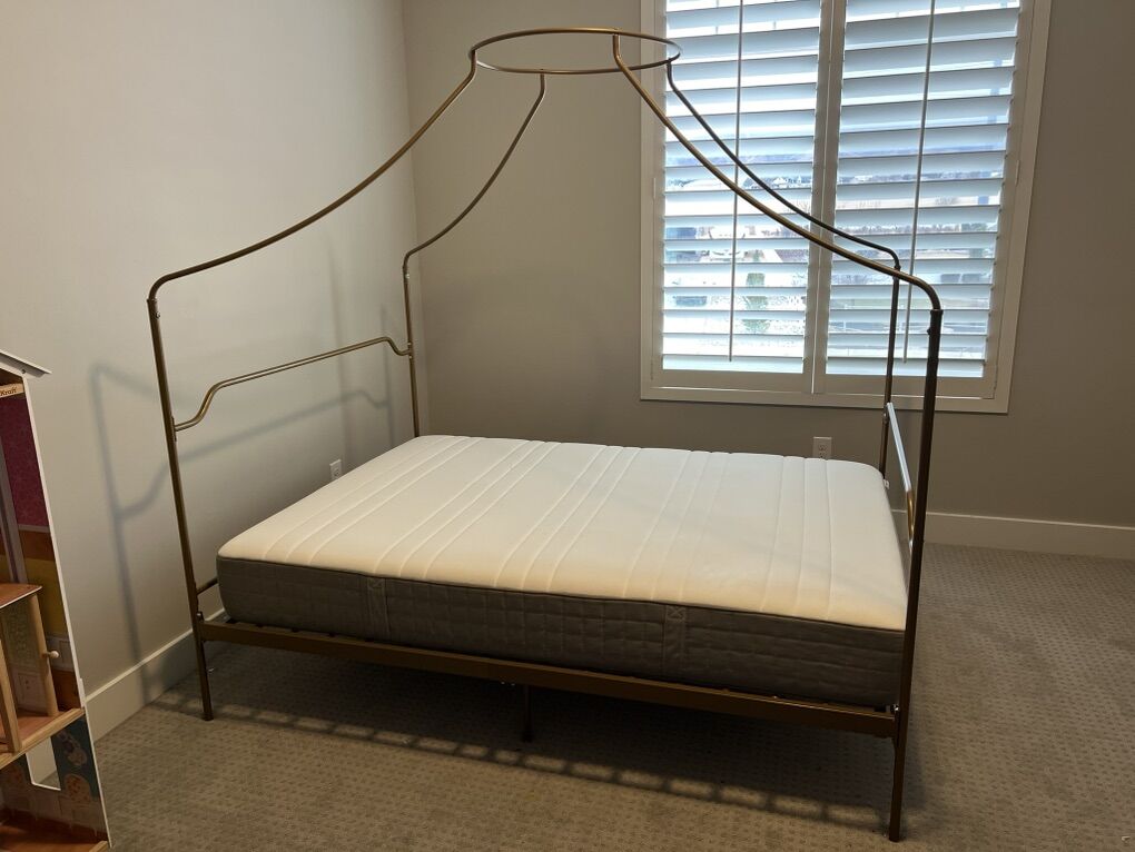 Gold Canopy Bed