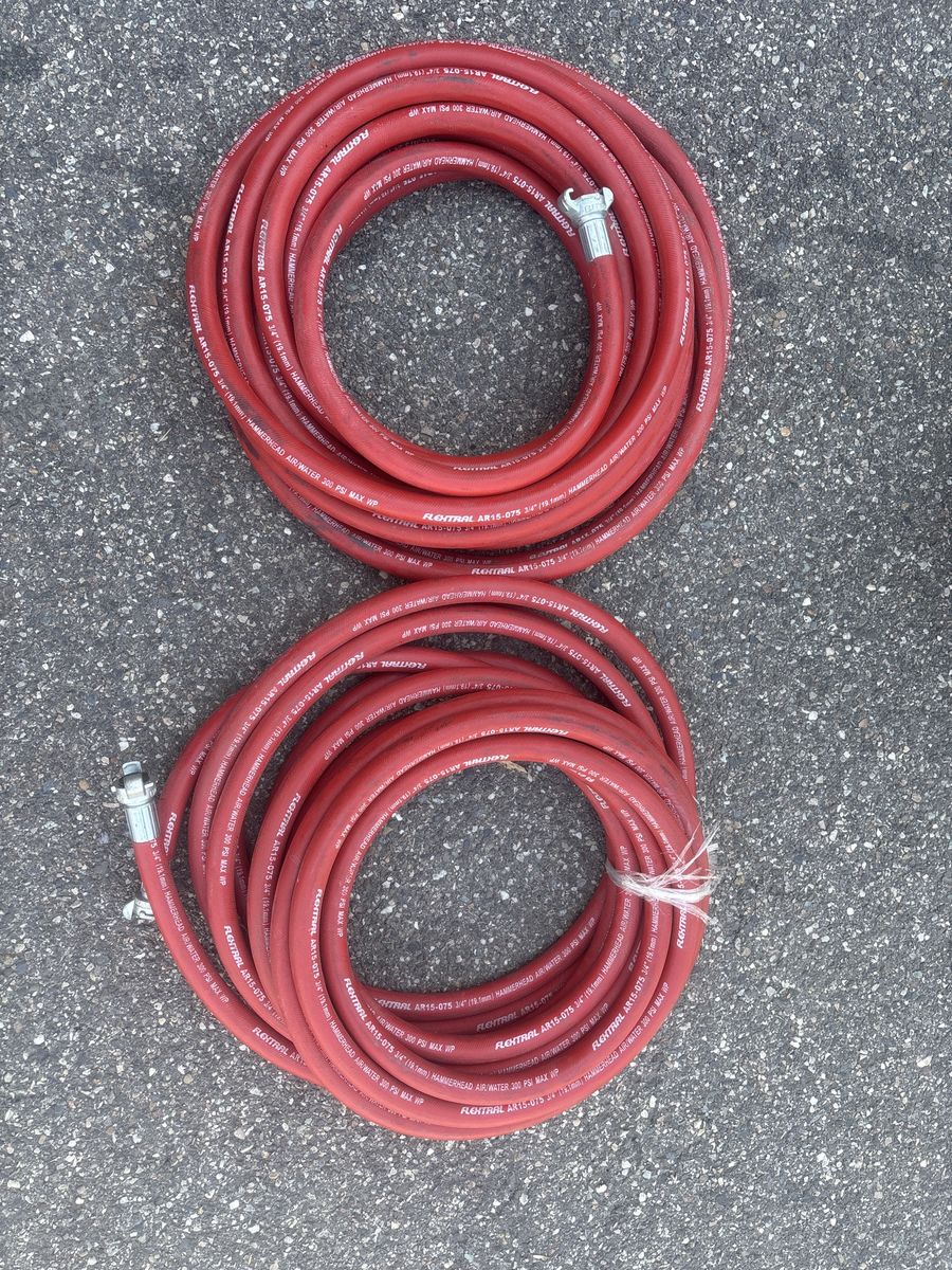 Flextral AR15-075 3/4" Hammerhead Air/Water Hose (2 Coils) - 300 PSI