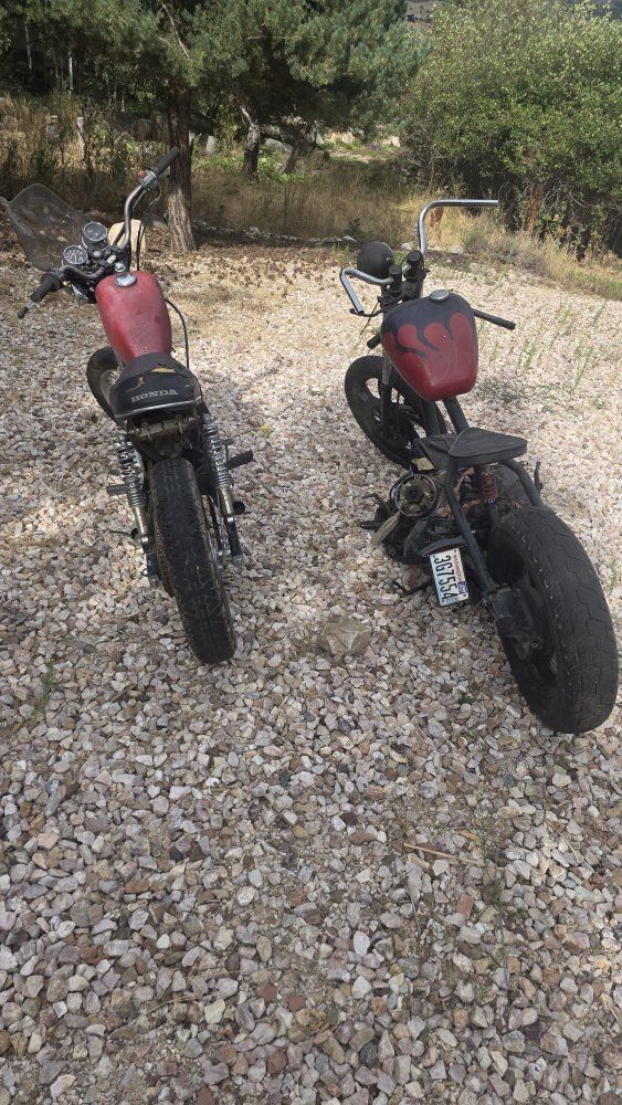 2 Motorcycles - Custom Bobber + Honda 250 Package Deal - $900