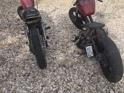 2 Motorcycles - Custom Bobber + Honda 250 Package Deal - $900