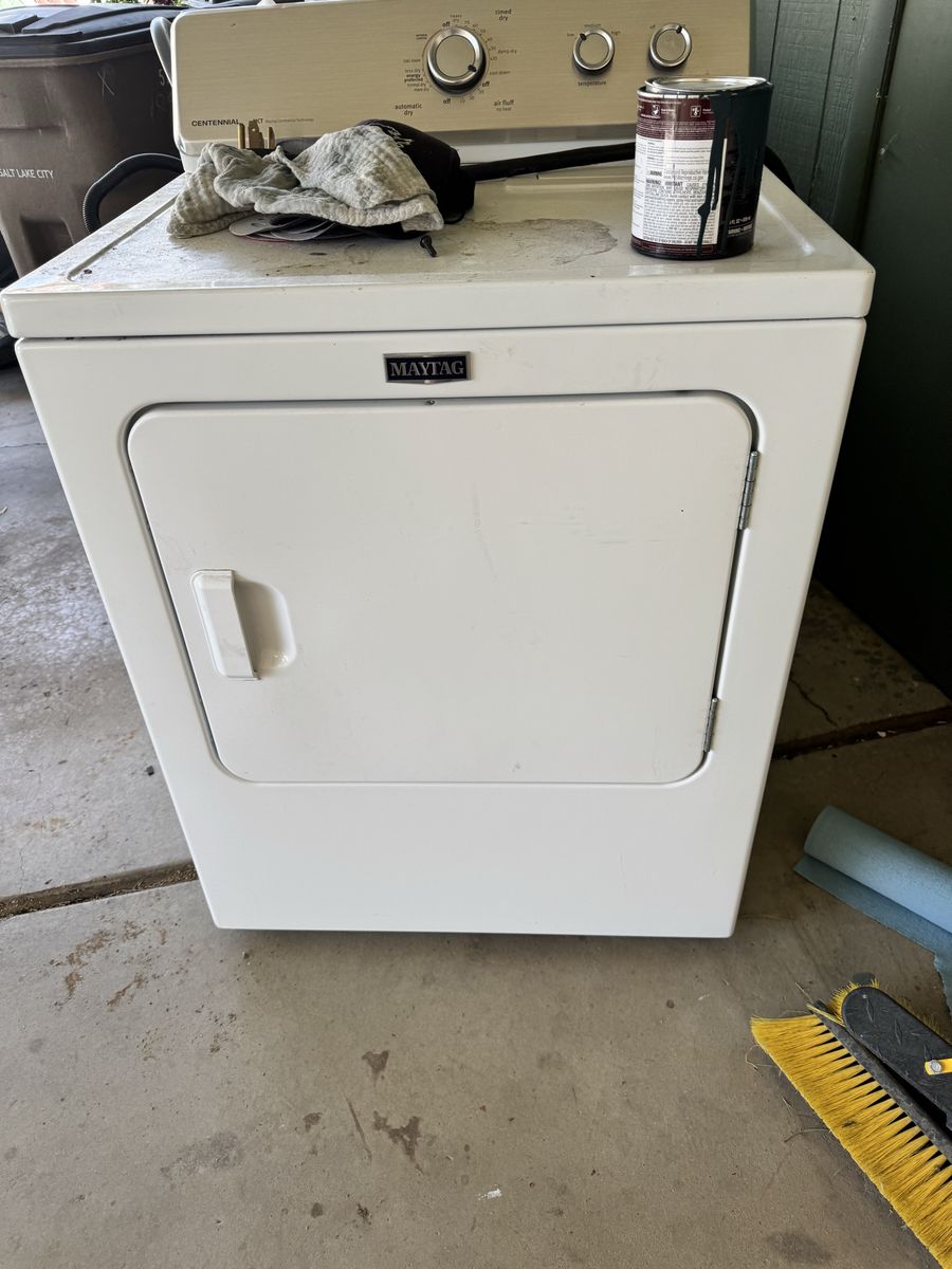 Working Maytag Centennial White Electric Dryer - Used, Good Condition