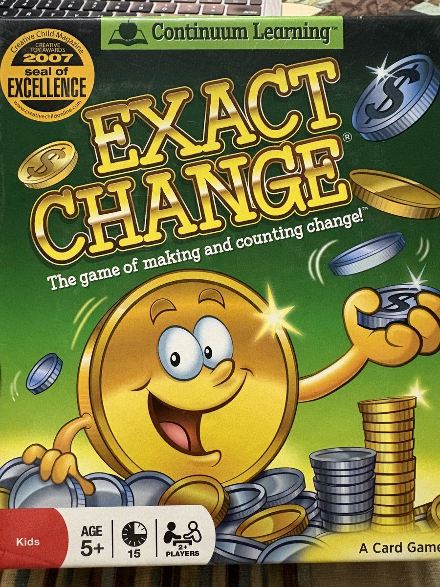 Exact Change Money Card Game Homeschool