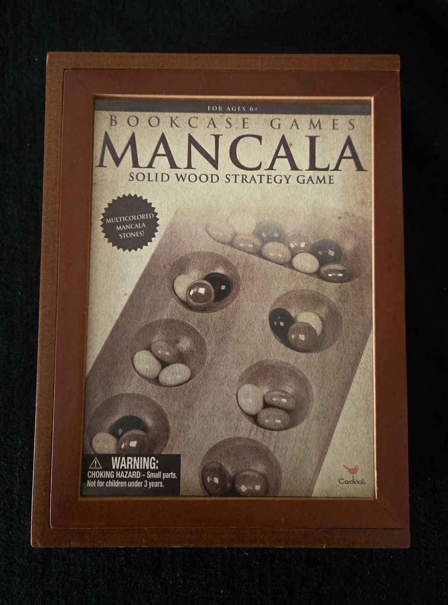 Mancala Solid Wood Strategy Game - New