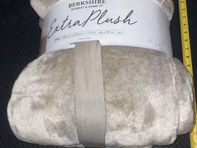 Berkshire Blanket & Home Co. Extra Plush King Blanket Beige