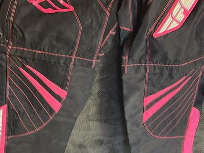 Fly Racing Motocross Gear Set - Pink and Black Jersey and Riding Pants