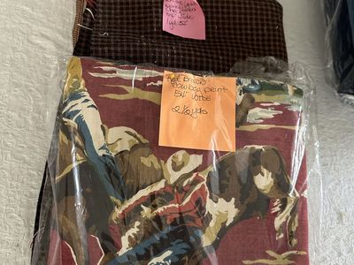 Fabric Red Brown Coordinates 54" W