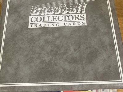 Baseball Trading Card Album Filled With Cards