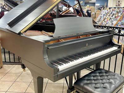 Restored Model O Satin Ebony Steinway - Living Room Grand Piano
