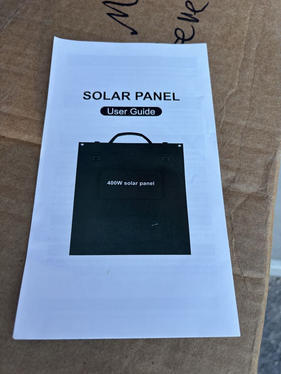 400W Portable Monocrystalline Solar Panel Model T400 18V Foldable Power Charger