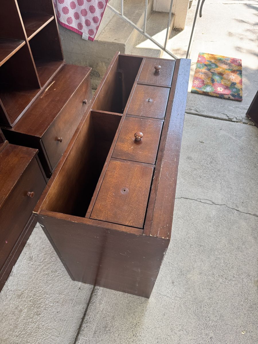 Pottery Barn Book Case and shelves.