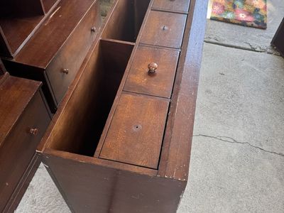 Pottery Barn Book Case and shelves.