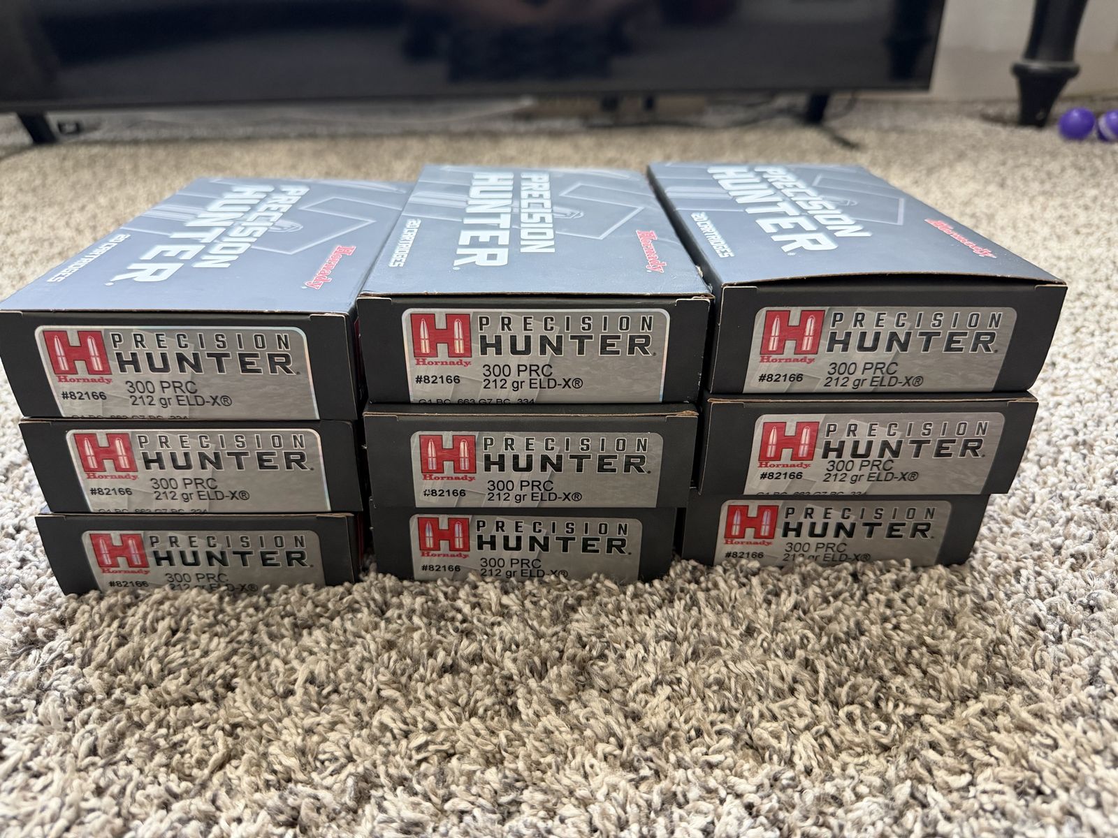 (9) Hornady 300 PRC Precision Hunter boxes