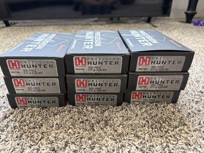 (9) Hornady 300 PRC Precision Hunter boxes