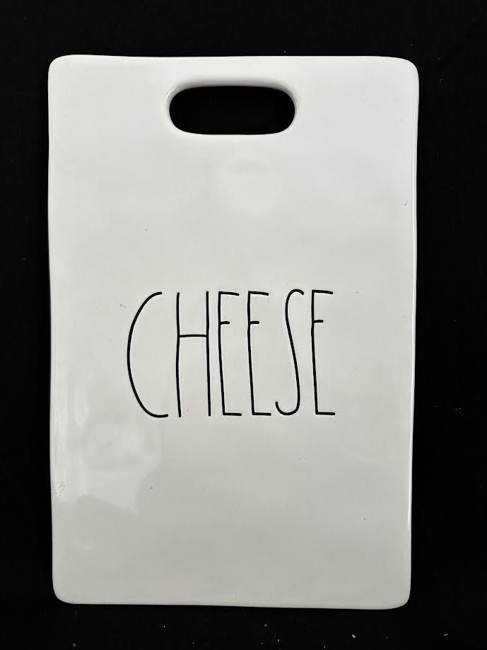 Rae Dunn Cheese Board Platter White Ceramic