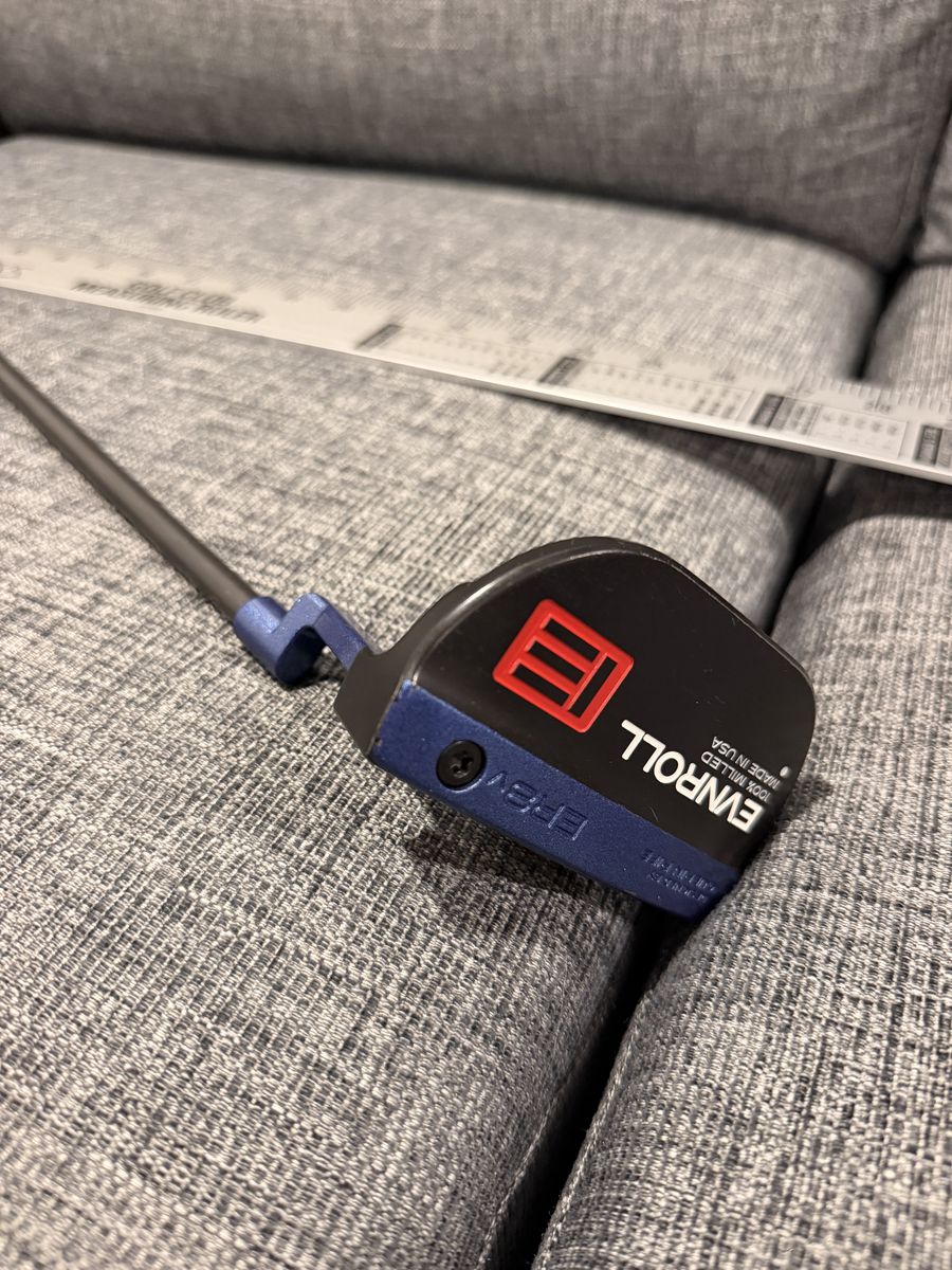 Custom Evnroll ER8V 34” Plumbers Neck Putter - Good W/Non Matched Head Cover