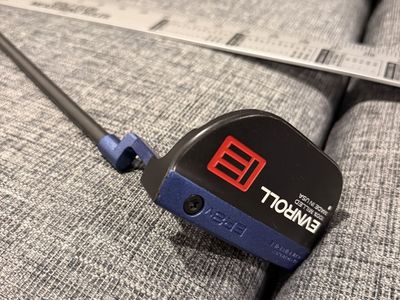 Custom Evnroll ER8V 34” Plumbers Neck Putter - Good W/Non Matched Head Cover