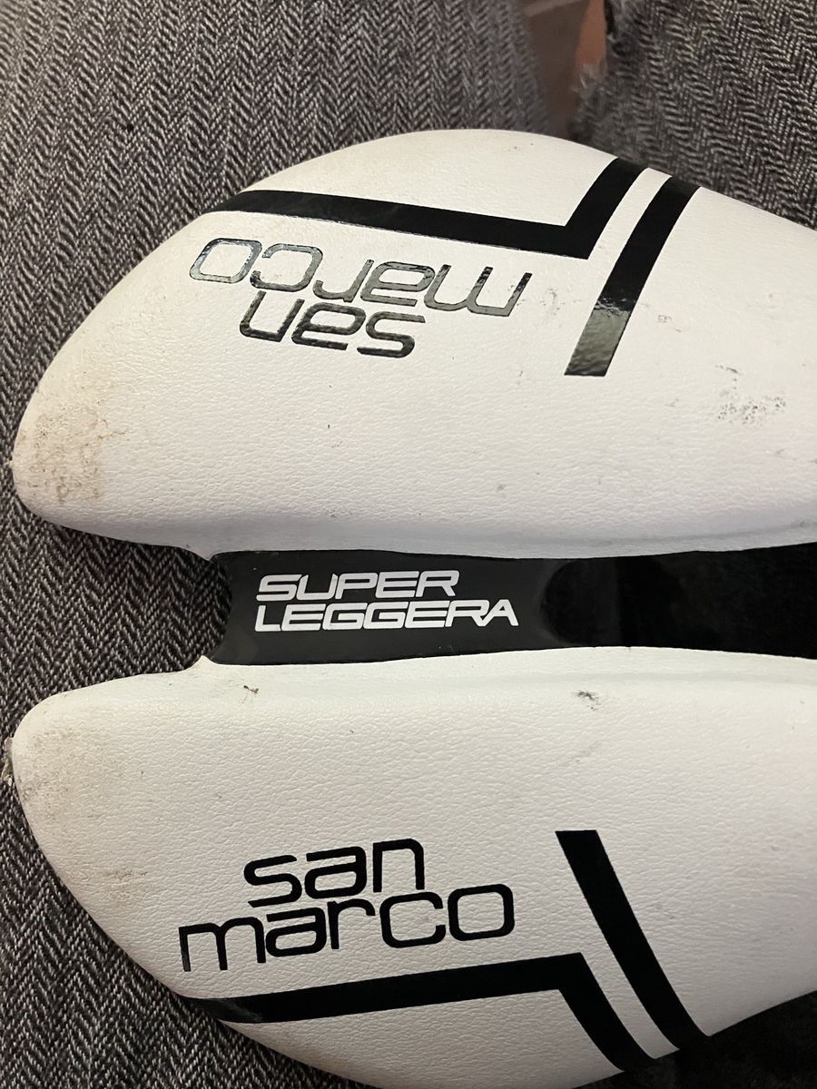 San Marco Aspide Super Leggera Cycling Saddle - White/Black, Lightweight Road Bike Seat