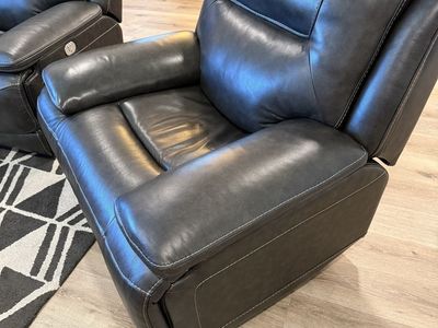 Oversized Leather Power Recliner