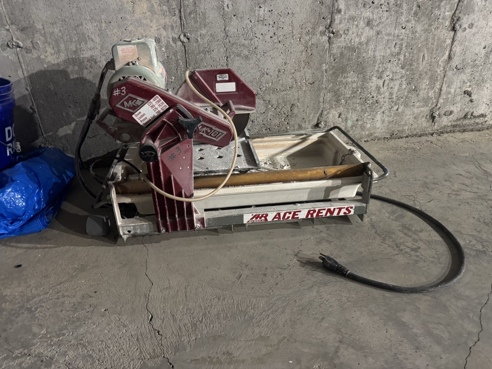 MK Diamond MK-101 Professional Wet Tile Saw w/ Stand